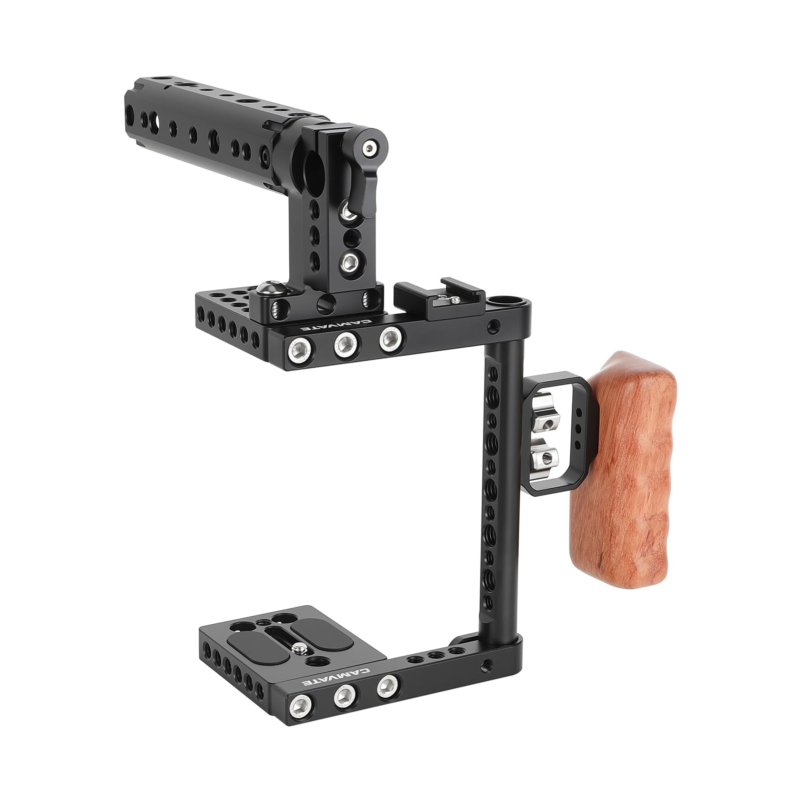 Amazon.com : CAMVATE DSLR Camera Cage Top Handle Wood Grip